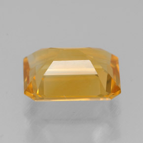 Citrino amarelo natural 1,90ct, corte esmeralda, VVS-VS