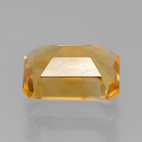 Citrino amarelo natural 2,03ct, corte esmeralda, VVS-VS
