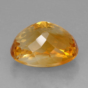 Citrino laranja natural 27,60ct, corte oval, VVS