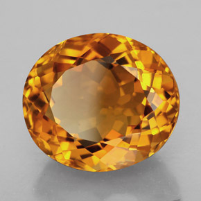 Citrino laranja natural 11,83ct, corte oval, IF