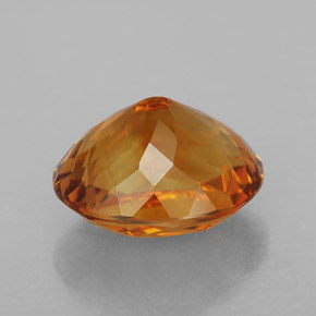 Citrino laranja natural 6,55ct, corte oval, VVS
