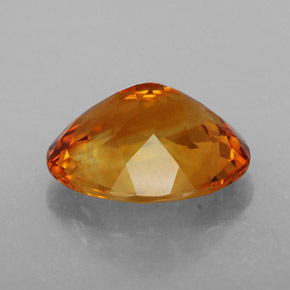 Citrino laranja natural 4,27ct, corte oval, VVS