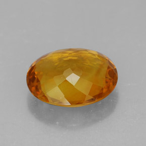 Citrino laranja natural 4,70ct, corte oval, VVS-VS
