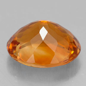 Citrino laranja natural 4,60ct, corte oval, VVS-VS