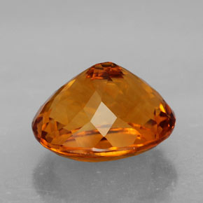 Citrino laranja natural 7,16ct, corte oval, IF