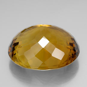 Citrino amarelo natural 104,30ct, corte oval, IF