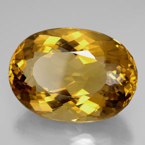 Citrino amarelo natural 99,25ct, corte oval, IF