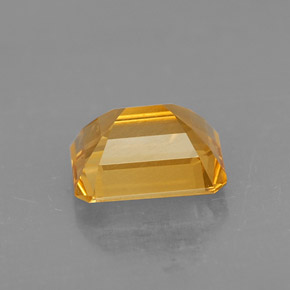 Citrino amarelo natural 2,10ct, corte esmeralda, VS