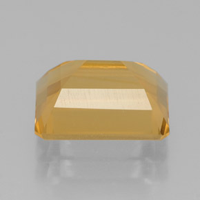 Citrino amarelo natural 2,18ct, corte esmeralda, VS
