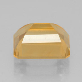 Citrino amarelo natural 2,30ct, corte esmeralda, VVS-VS