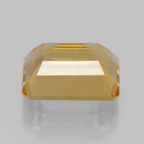 Citrino amarelo natural 2,17ct, corte esmeralda, VS