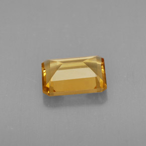 Citrino amarelo natural 1,74ct, corte esmeralda, VVS-VS