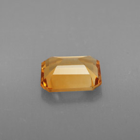 Citrino amarelo natural 1,80ct, corte esmeralda, VVS-VS