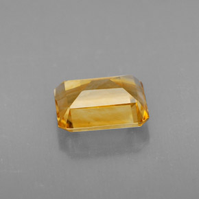 Citrino amarelo natural 2,12ct, corte esmeralda, VVS-VS