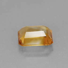 Citrino amarelo natural 1,99ct, corte esmeralda, VVS