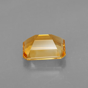 Citrino amarelo natural 1,97ct, corte esmeralda, VVS
