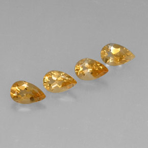Pedras preciosas de citrino ouro natural de  ct, formato de pêra, VVS