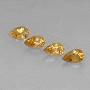 Pedras preciosas de citrino ouro natural de  ct, formato de pêra, VVS