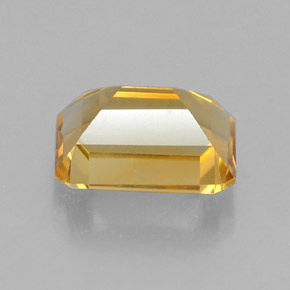 Citrino amarelo natural 1,52ct, corte esmeralda, VVS-VS