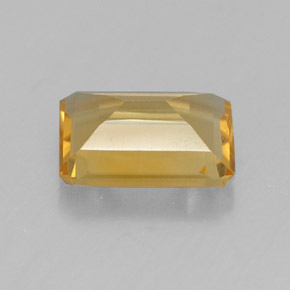 Citrino amarelo natural 1,23ct, corte esmeralda, VVS-VS
