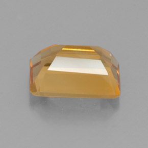 Citrino amarelo natural 1,43ct, corte esmeralda, VVS