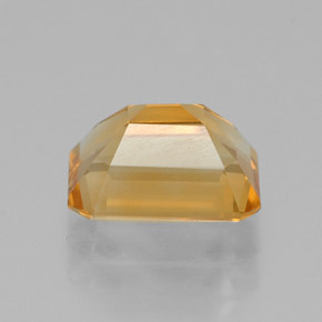 Citrino amarelo natural 1,46ct, corte esmeralda, VVS