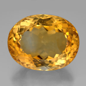 Citrino Amarelo Dourado Natural 25.86ct, Corte Oval, VVS