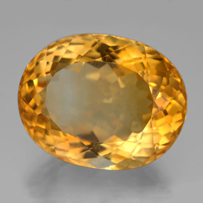 Citrino Amarelo Dourado Natural 25.86ct, Corte Oval, VVS