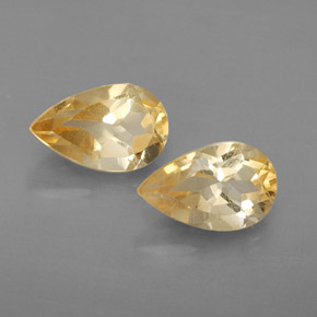 Pedras preciosas de citrino amarelo natural de  ct, formato de pêra, VVS