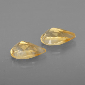 Pedras preciosas de citrino amarelo natural de  ct, formato de pêra, VVS