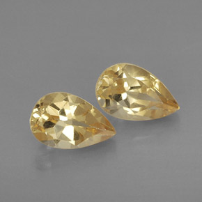 Pedras preciosas de citrino amarelo natural de  ct, formato de pêra, VVS