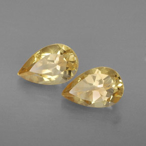 Pedras preciosas de citrino amarelo natural de  ct, formato de pêra, VVS