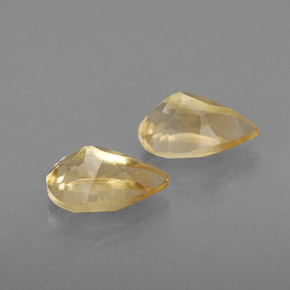 Pedras preciosas de citrino amarelo natural de  ct, formato de pêra, VVS