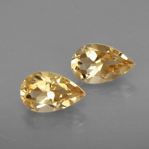 Pedras preciosas de citrino amarelo natural de  ct, formato de pêra, VVS