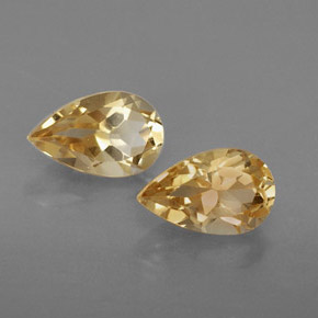 Pedras preciosas de citrino amarelo natural de  ct, formato de pêra, VVS