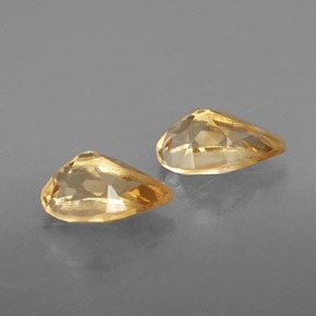 Pedras preciosas de citrino amarelo natural de  ct, formato de pêra, VVS