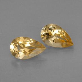 Pedras preciosas de citrino amarelo natural de  ct, formato de pêra, VVS