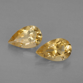 Pedras preciosas de citrino amarelo natural de  ct, formato de pêra, VVS