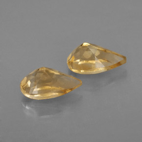 Pedras preciosas de citrino amarelo natural de  ct, formato de pêra, VVS
