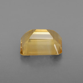 Citrino amarelo natural 2,08ct, corte esmeralda, VS