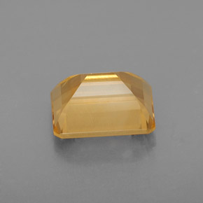 Citrino amarelo natural 2,23ct, corte esmeralda, VS