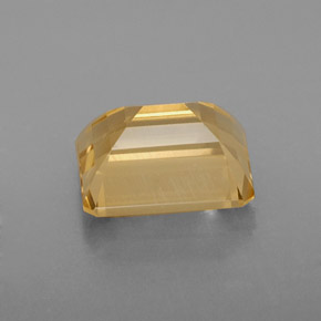 Citrino amarelo natural 2,38ct, corte esmeralda, VVS