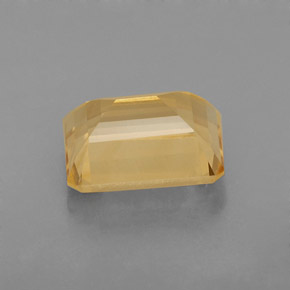 Citrino amarelo natural 2,33ct, corte esmeralda, VVS