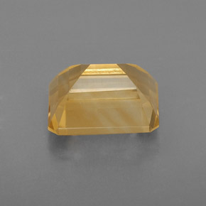 Citrino amarelo natural 2,42ct, corte esmeralda, VVS-VS