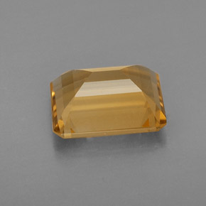 Citrino amarelo natural 1,96ct, corte esmeralda, VVS