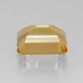 Citrino amarelo natural 2,18ct, corte esmeralda, VVS