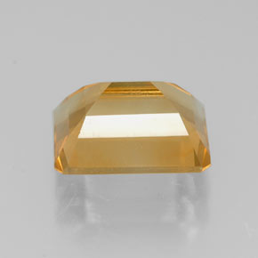 Citrino amarelo natural 2,19ct, corte esmeralda, VVS