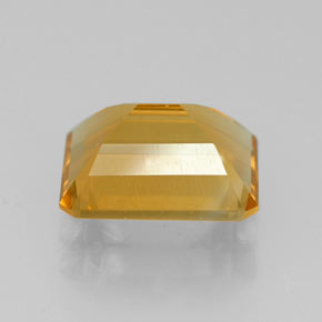 Citrino amarelo natural 2,11ct, corte esmeralda, VVS