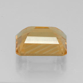 Citrino amarelo natural 2,18ct, corte esmeralda, VVS