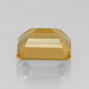 Citrino amarelo natural 2,21ct, corte esmeralda, VVS
